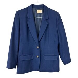 Vintage Pendleton 1950s Gold Tag
100% Virgin Wool Single Breasted Blue
Blazer 10
